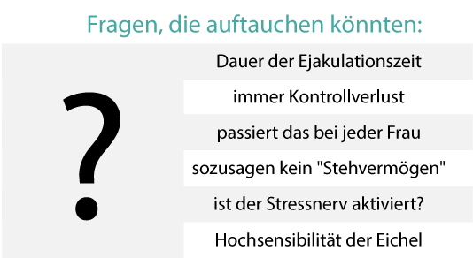 Was sind die Ursachen des vorzeitigen Samenergusses